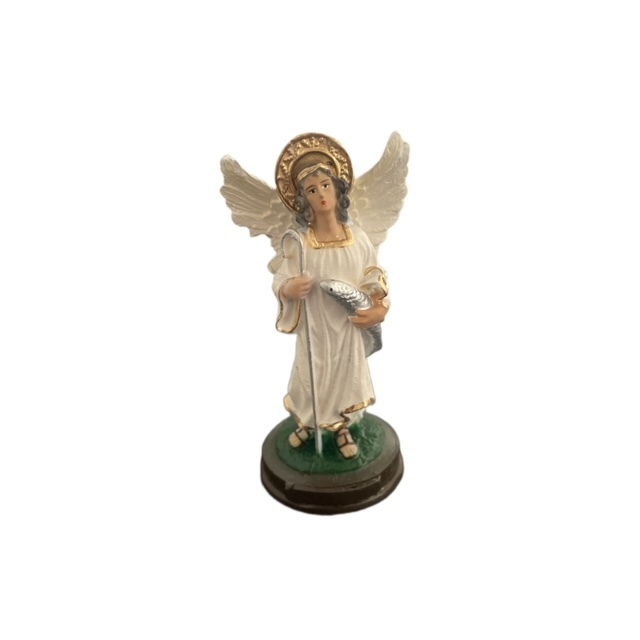Imagem de Anjo Rafael 12 cm de resina nacional