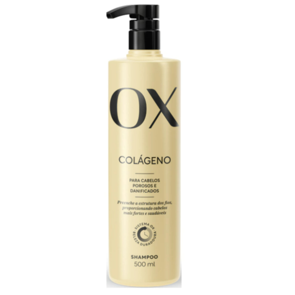 Shampoo Ox Colágeno 500ml em Oferta na Shopee