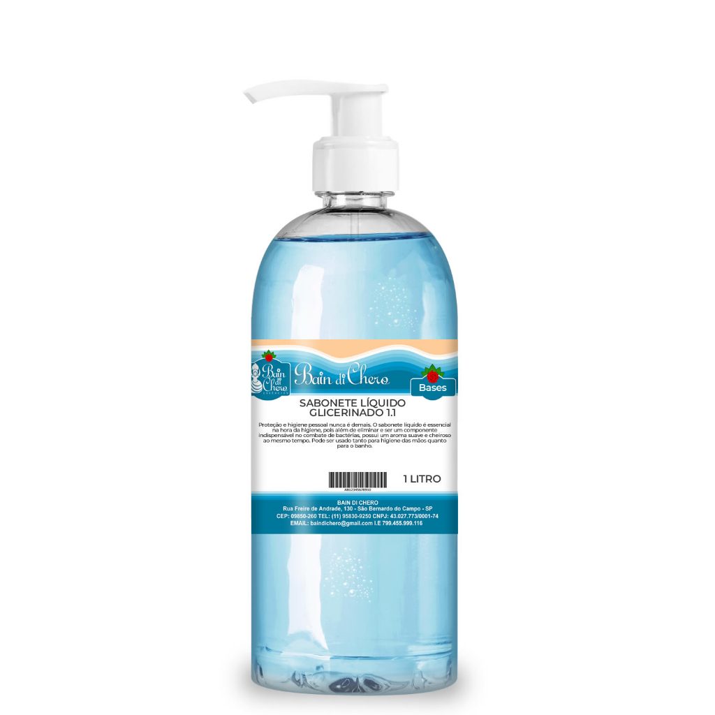 Base Sabonete Líquido Neutro Shampoo 1.1 Bain Di Chero 1Litro
