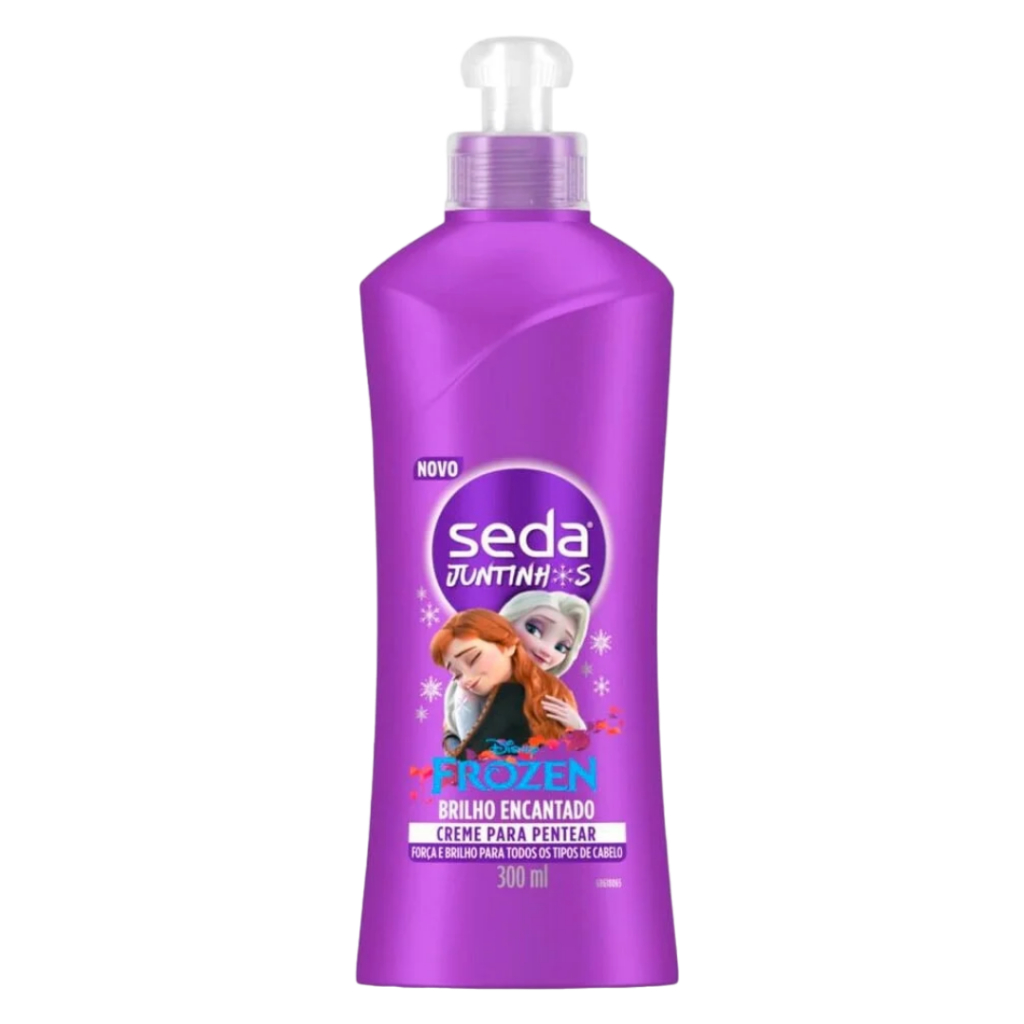 Creme para Pentear Seda Infantil Juntinhos Frozen Brilho Encantado 300ml em Oferta na Shopee