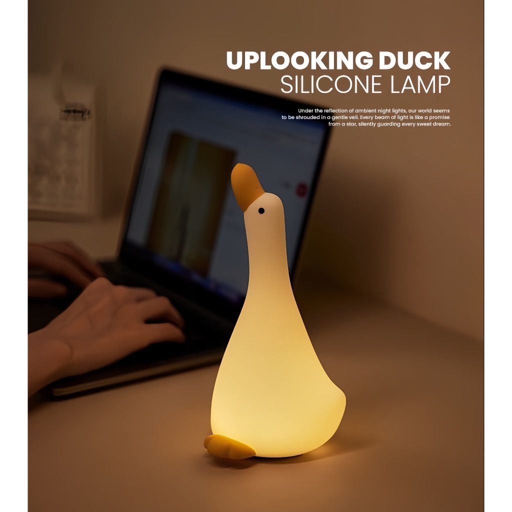 Luminária Mesa Touch Lâmpada Noturna Abajur Fofo Ganso em Oferta na Shopee