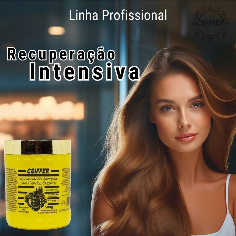 Máscara Recuperação Intensiva Para Cabelos Elásticos Coiffer 500g