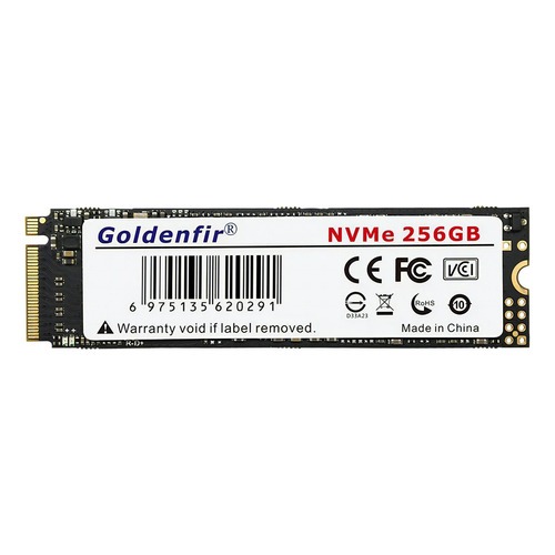 Hd Ssd Goldenfir 256gb M.2 M2 Nvme Cor Preto