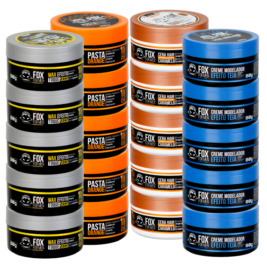 Pasta Modeladora Fox For Men 20 Unidades Modelaos Variados