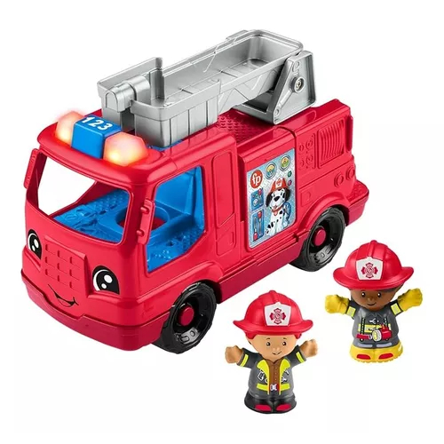 Caminhão De Bombeiro Little People Luzes E Sons - Mattel Hyp41