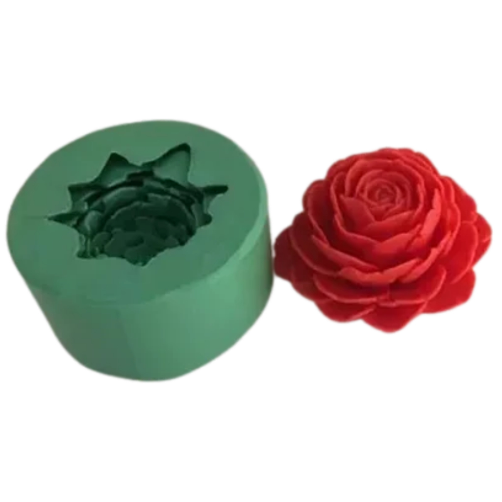 Forma Molde Silicone Sabonete Vela Biscuit Resina - Rosa Holandesa