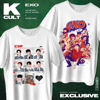 Camiseta Unissex EXO 'Cream Soda' EXIST 'Valentine's Day At School' Yearbook Y2K Aesthetic em Oferta na Shopee