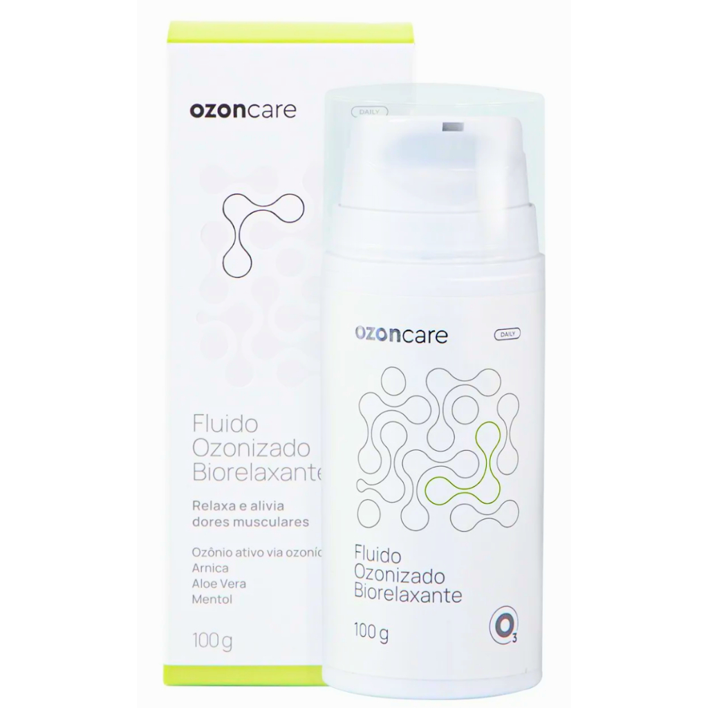 Fluído Ozonizado Biorelaxante 100g Ozoncare Dor Muscular Arnica Ozônio Ativo Mentol Creme Massagem em Oferta na Shopee