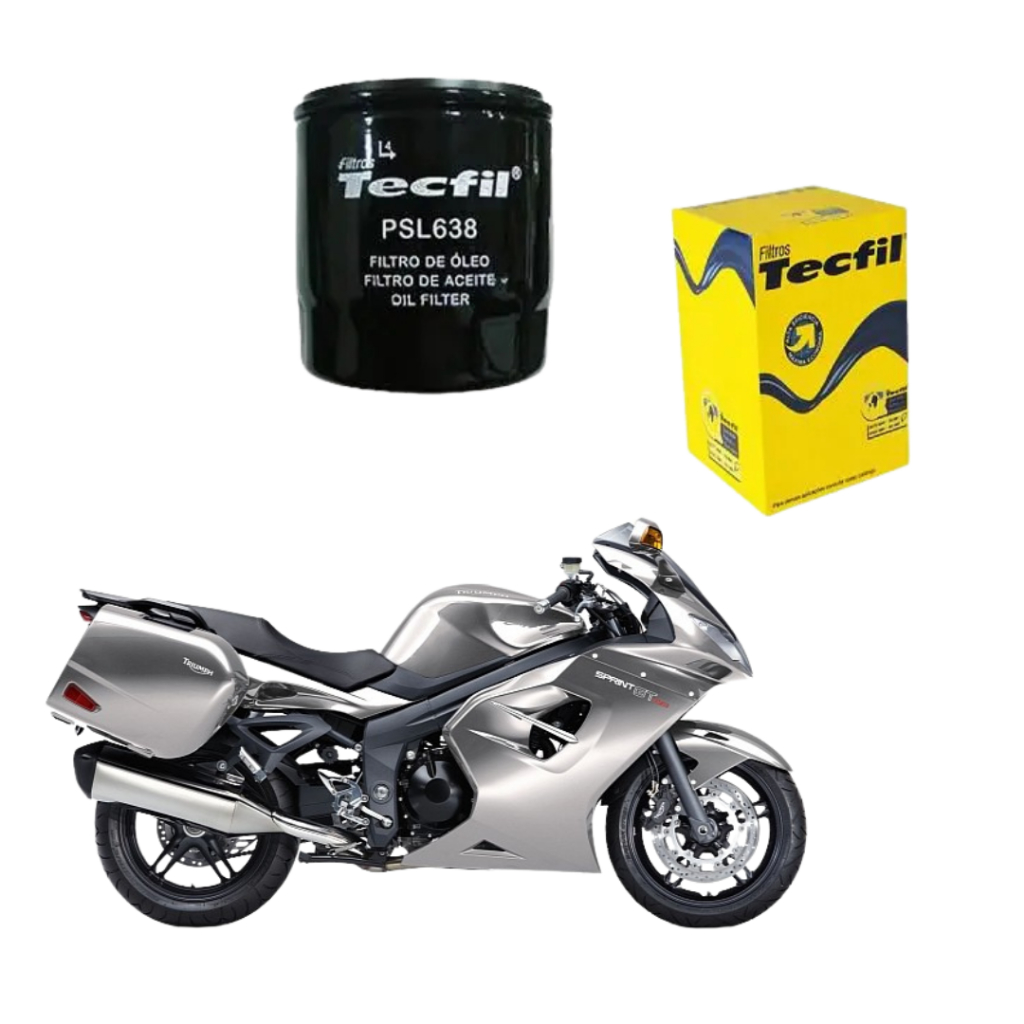 Filtro De Oleo Triumph GT1050 Spirit 2011 até 2013 Tecfil orignal