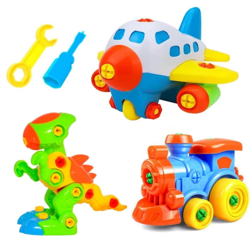 Trem Monta e Desmonta Didático com Acessórios Coloridos – Brinquedo Educativo para Crianças