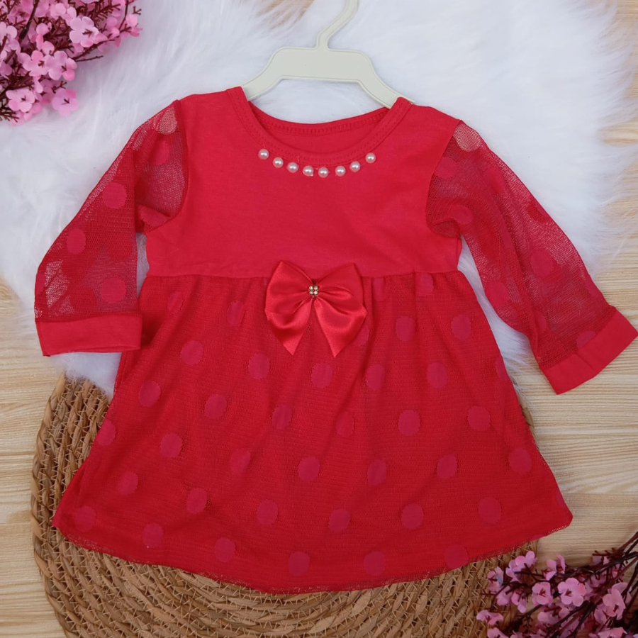 Vestido de bebe festa manga longa tule renda vestido bebe meninas perolas princesa mini diva