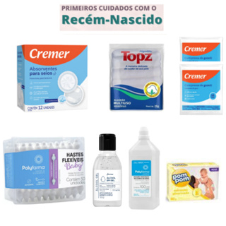 Kit Cuidados com o Recém nascido na Maternidade com 8 itens em Oferta na Shopee