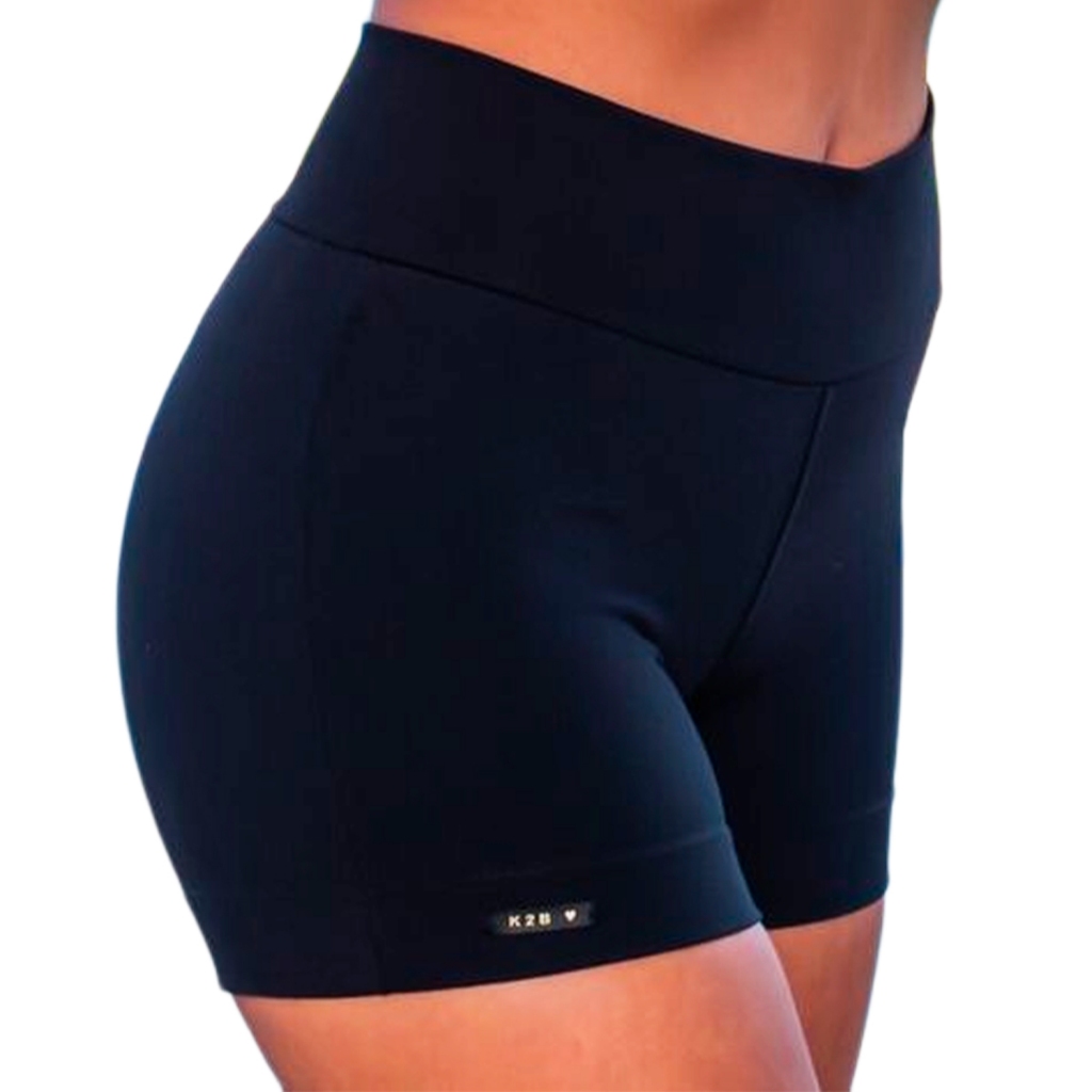 Short Feminino K2B Original Fitness Cintura Alta Curto Tecido Grosso
