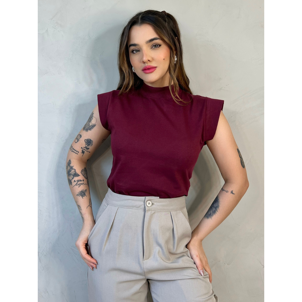 Blusa Feminina T- Shirt Camiseta Muscle Tee Moda Verão Trabalho. em Oferta na Shopee