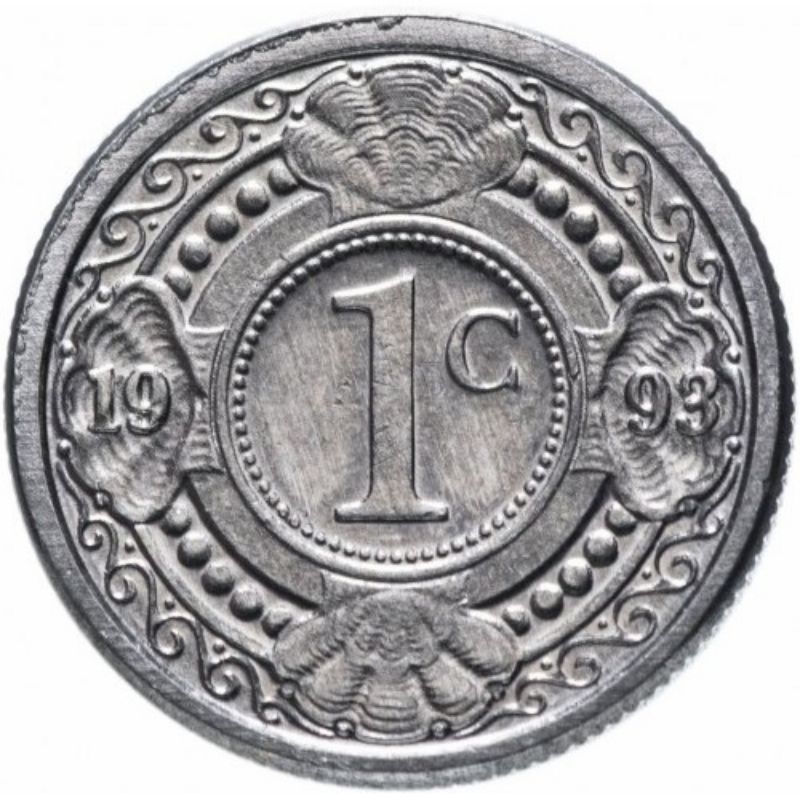 Moeda de 1 Centavos Antilhas Holandesa 🇳🇱 FC + Coin Holder