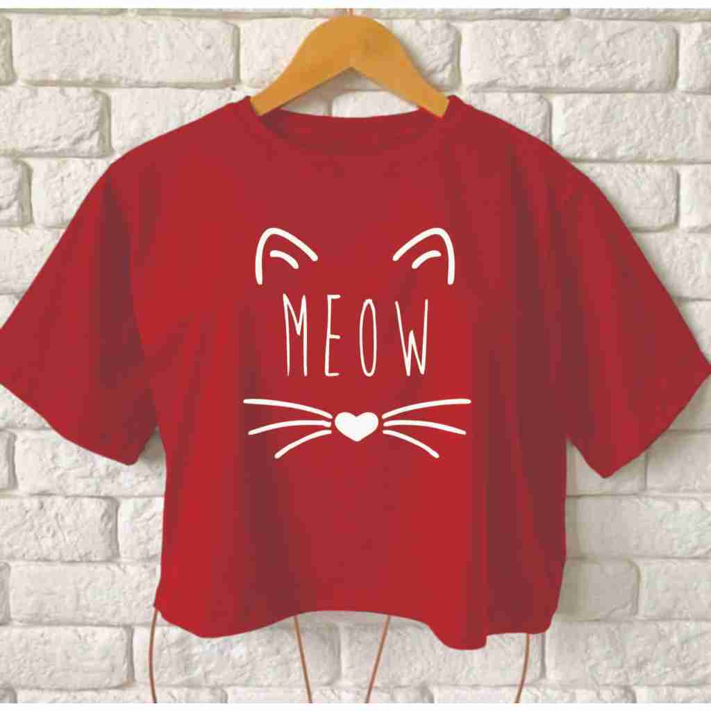 Blusa Cropped MEOW Plus Size moda feminina carnaval verão veste até 64