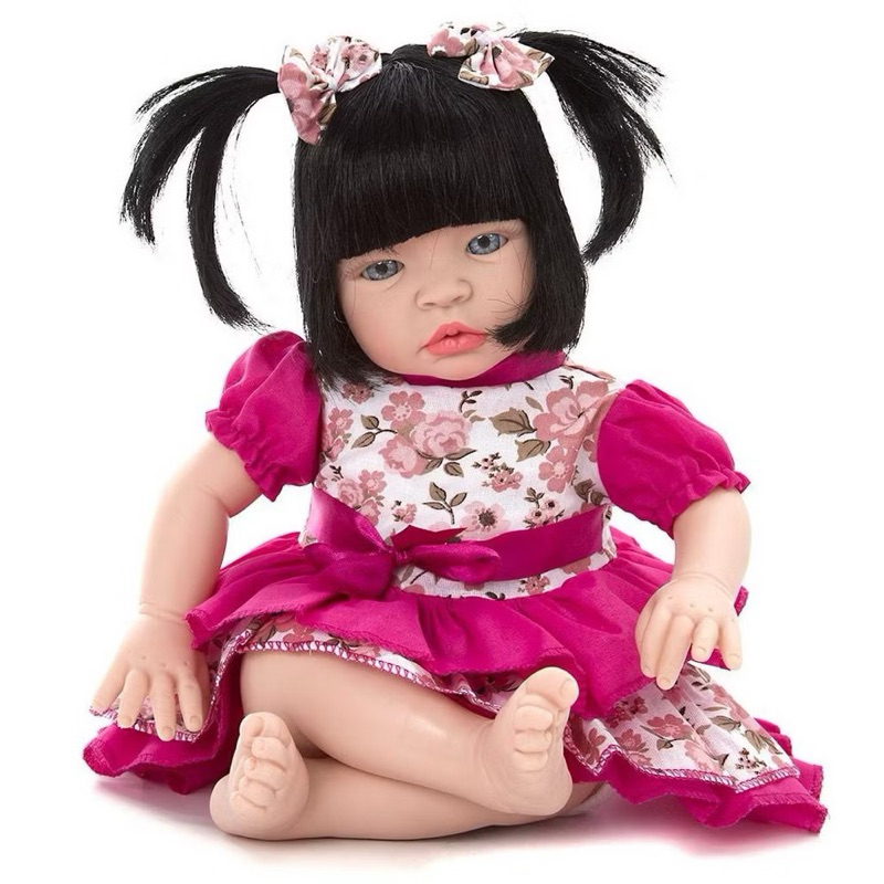 Boneca Baby Kiss  Chora e Balbucia como um bebê de verdade | Boneca Bebê Infantil para Brincar
