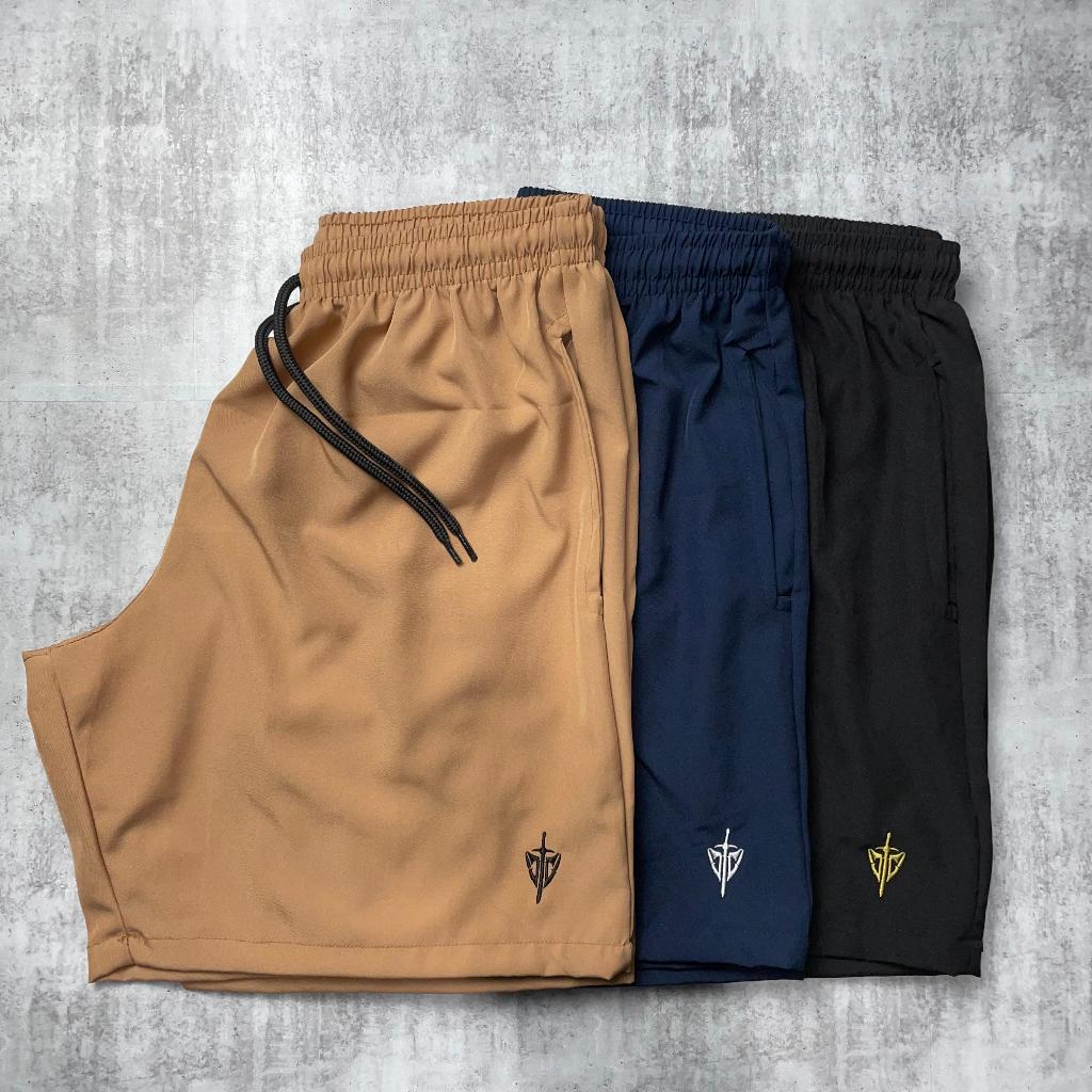 Kit 2 Short Tactel Plus Size Masculino Esportivo Bermuda Treino P ao G4 em Oferta na Shopee