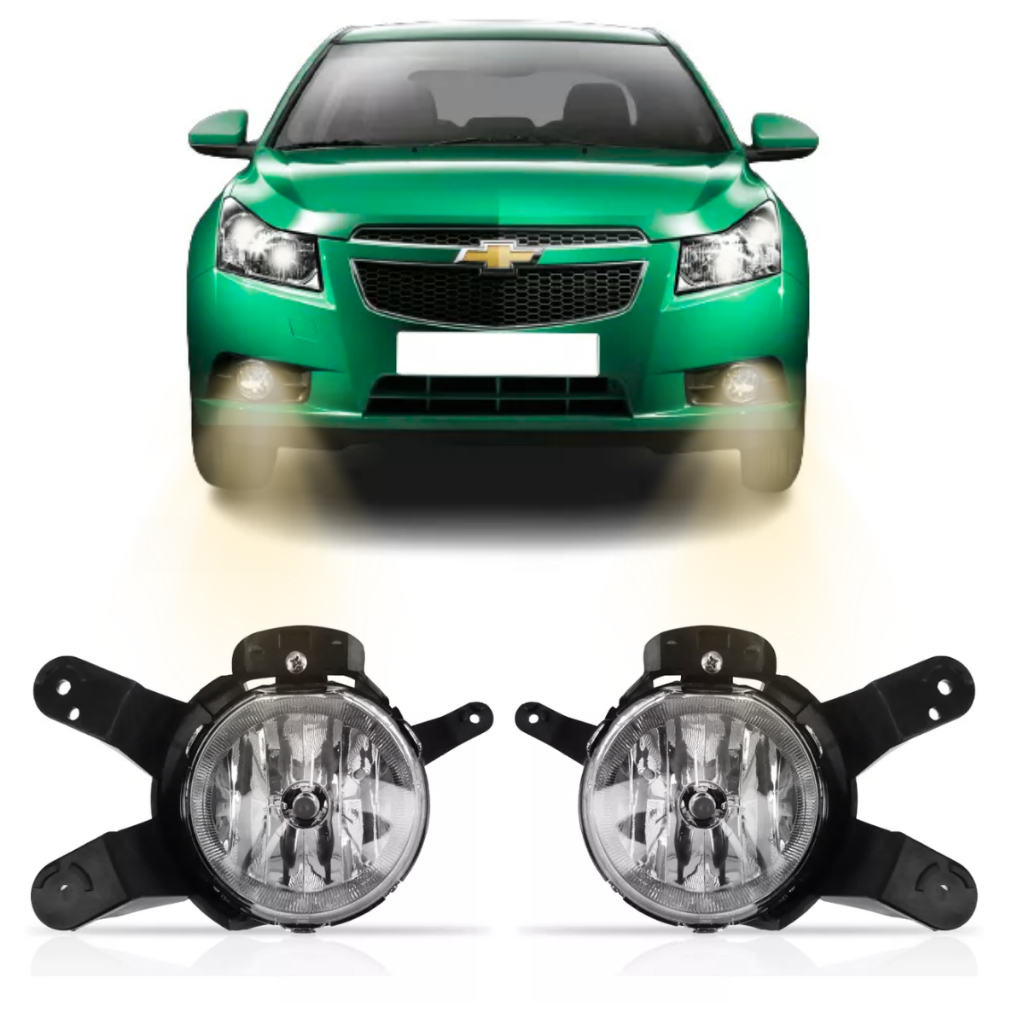 Par Farol de Milha Neblina Chevrolet Cruze Hatch Sedan 2011 2012 2013 2014 LT LTZ Policarbonato em Oferta na Shopee