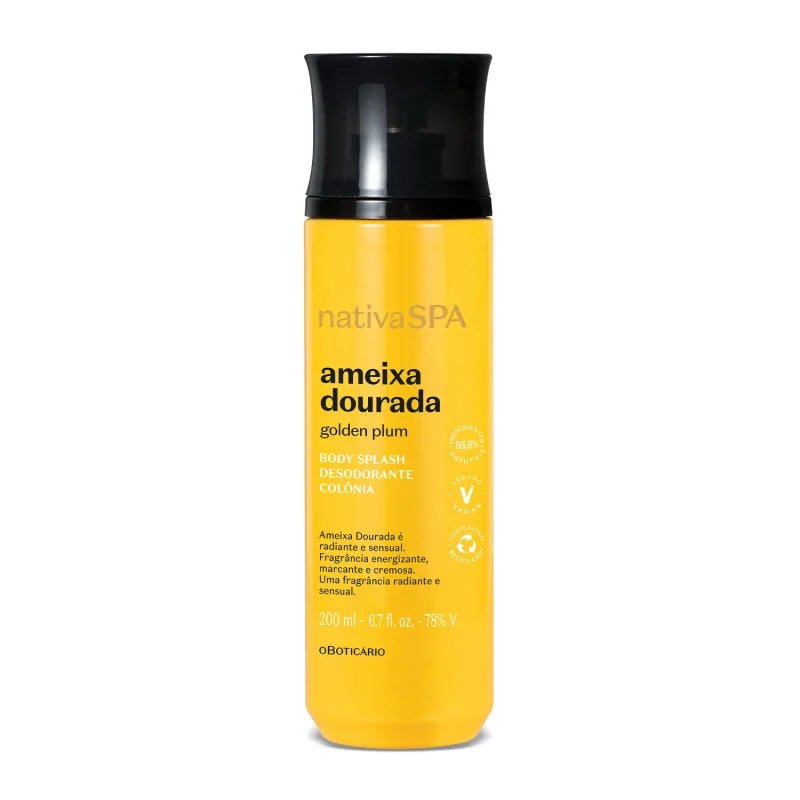 Body Splash Nativa Spa Ameixa Dourada 200ml (VALIDADE 07/28) em Oferta na Shopee