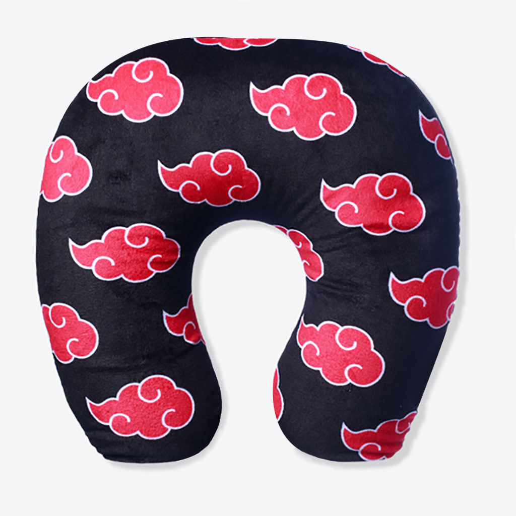 Almofadas Apoio De Pescoço Akatsuki Nuvens Vermelha Suporte Em Forma De U