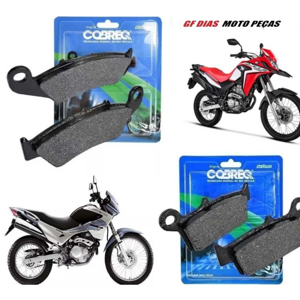 KIT PAR PASTILHAS FREIO HONDA XRE 300 2009 A 2018  S/ABS ORIGINALL COBREQ-Falcon1999 à 2008 PROMOÇÃO em Oferta na Shopee