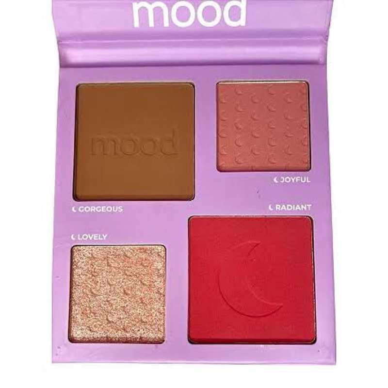 Paleta Blush, Contorno e Iluminador Mood BEYOND WORDS - Ruby Rose