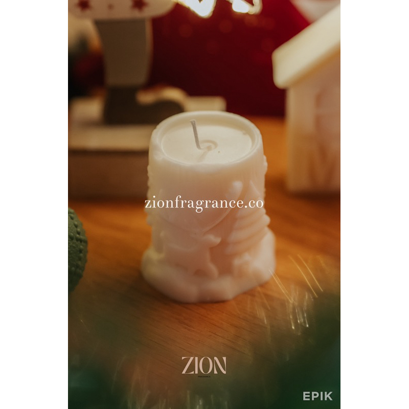 Vela Decoração Mesa de Natal Vela Decorativa para o Natal Vela Esculpida Árvore de Natal Vela Natalina