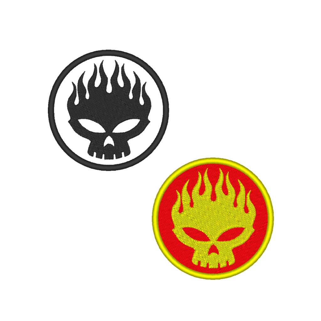 Patch Aplique The Offspring Bordado Termocolante Camiseta Personalizada Banda Hardcore Punk