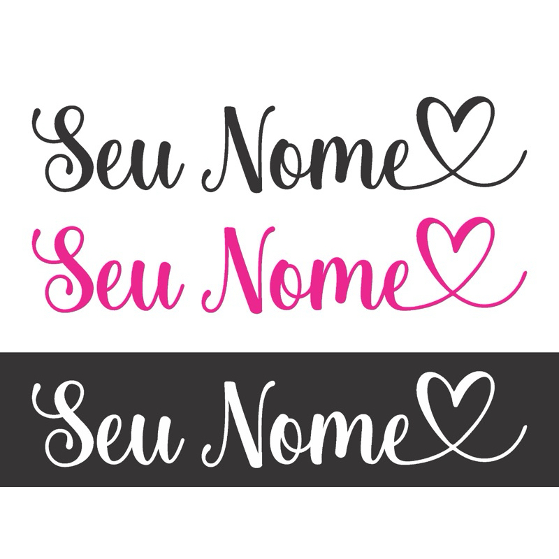 Adesivo personalizado com seu nome