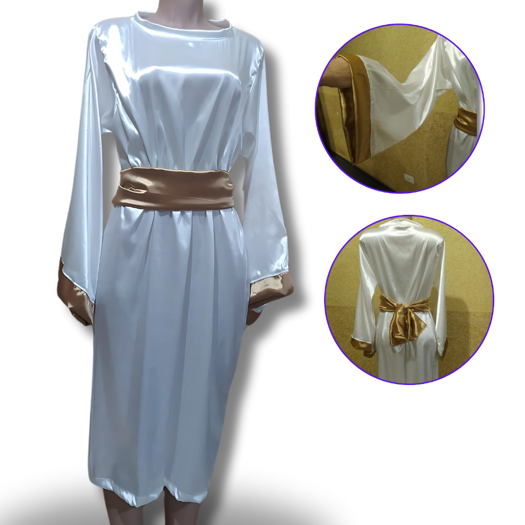 Fantasia Anjo Túnica Bíblica Bata Unissex em Oferta na Shopee
