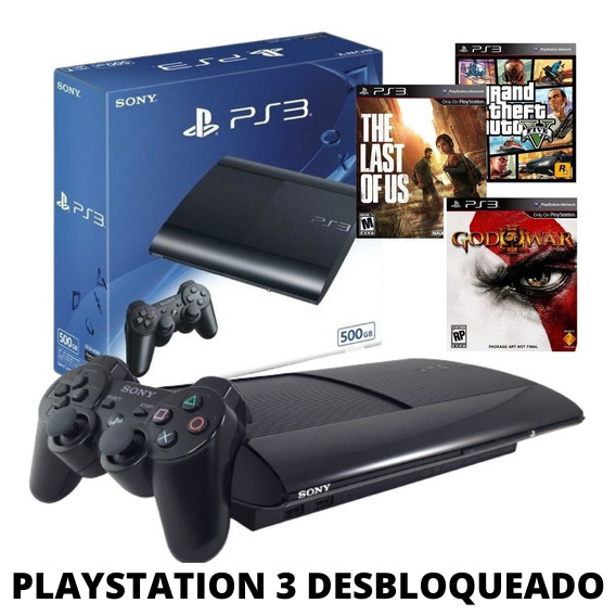 Playstation 3 Ps3 Slim com 1500 Games