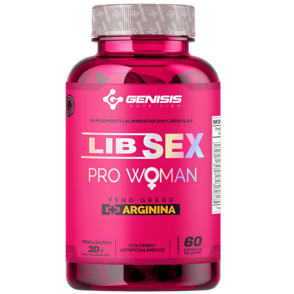 Libsex Pro Woman Feno Grego E Arginina - Suplemento Feminino - Repositor Hormonal Feminino