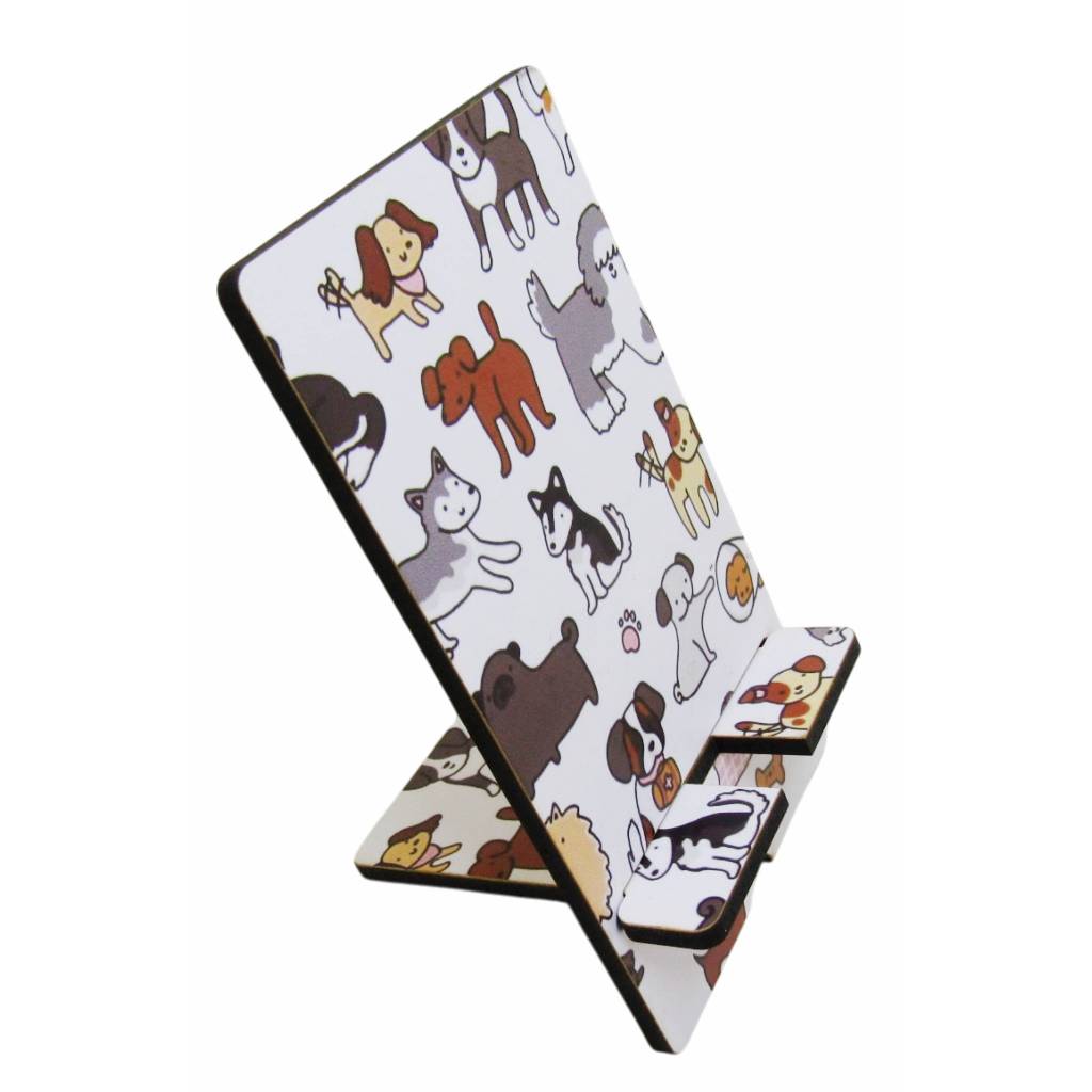 Porta Celular Suporte de Mesa Decoração Cachorrinhos Branco Mdf em Oferta na Shopee