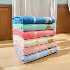 Kit 2 Toalhas de Banho Kids Infantil Para Bordar Ponto Cruz 100% Algodão