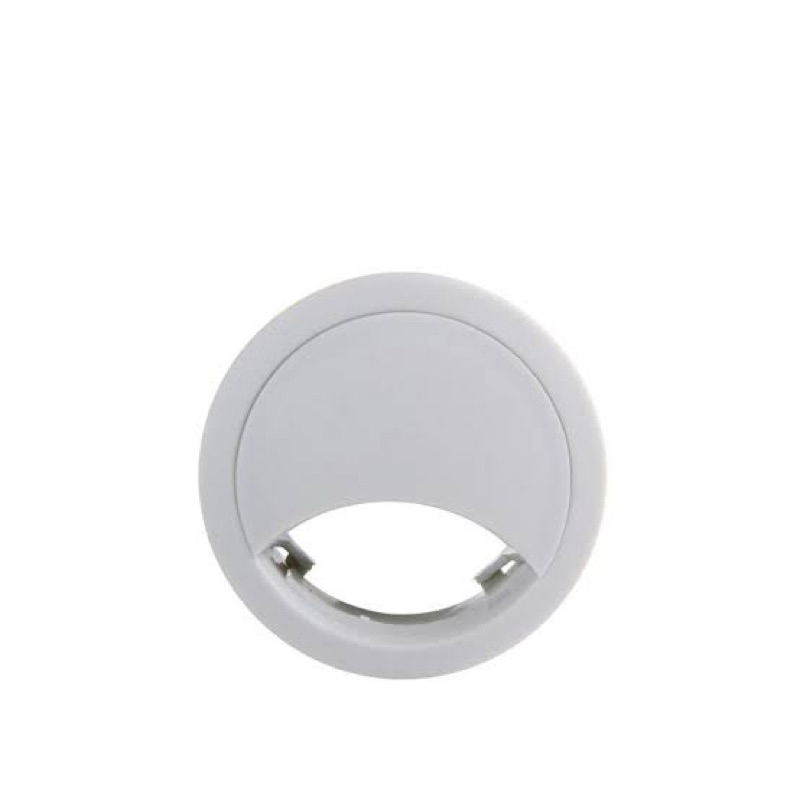 Passa Fio  Cabo Plástico P/ Mesa 12 de 46mm e 12 de 59mm cinza