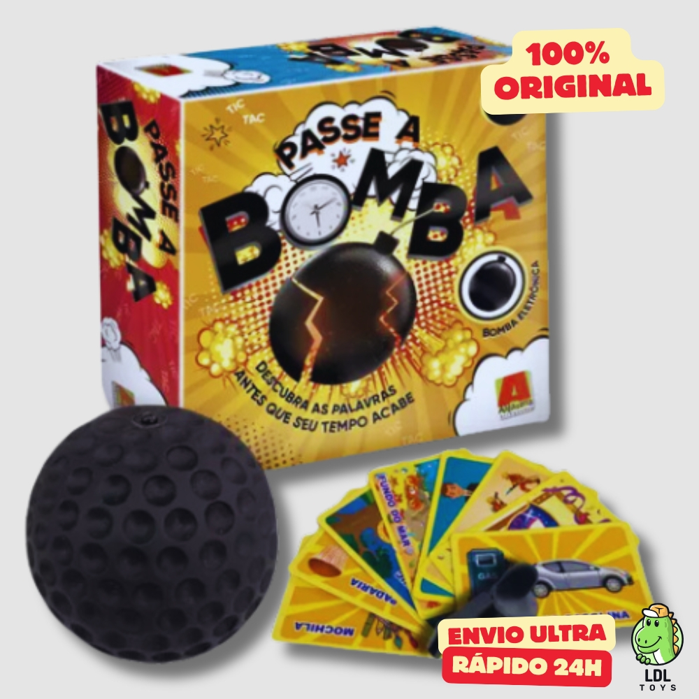 Jogo Passa a Bomba Infantil Junior Gamer Influenciador Youtuber - Algazarra em Oferta na Shopee