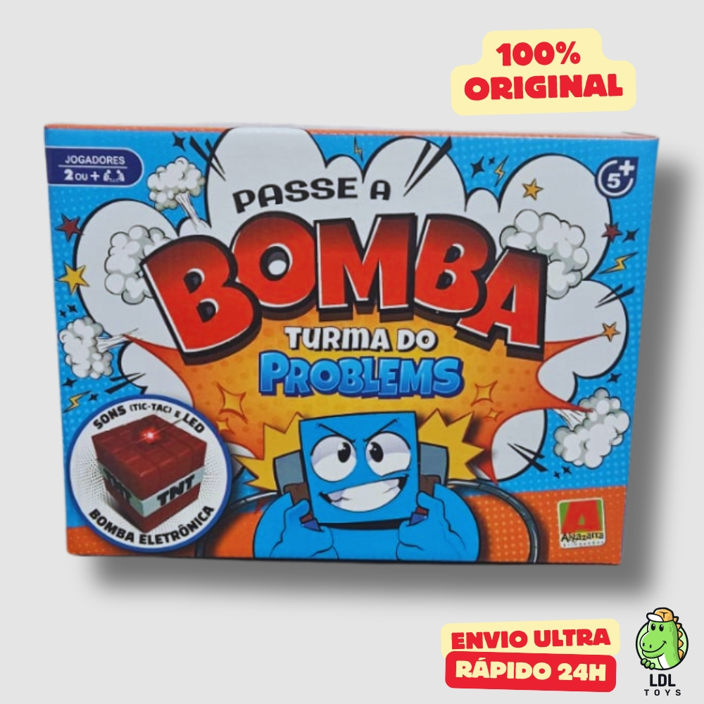 Jogo Passa a Bomba Turma do Problems Gamer Influenciador Youtuber - Algazarra em Oferta na Shopee