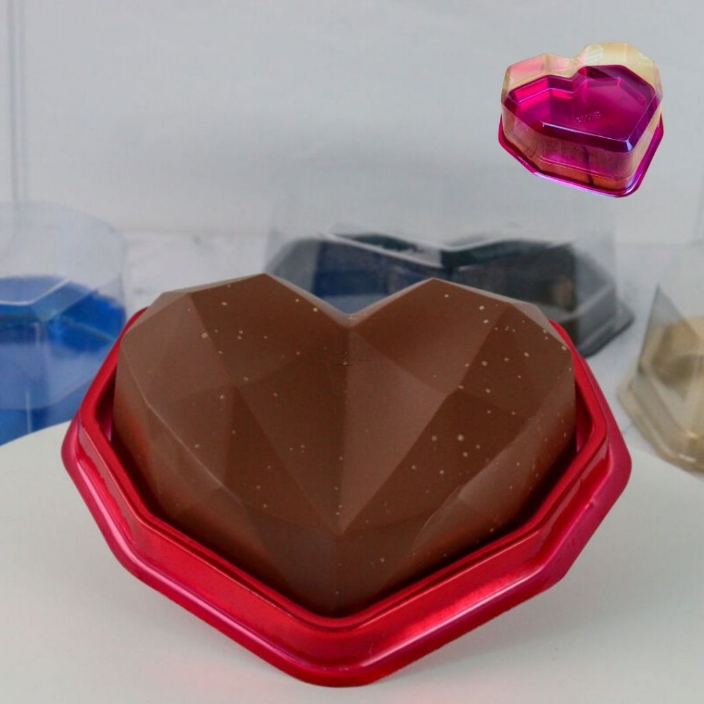 10 ~ 40 Caixa Coração Lapidado 350g Vermelho 14072 (BWB)