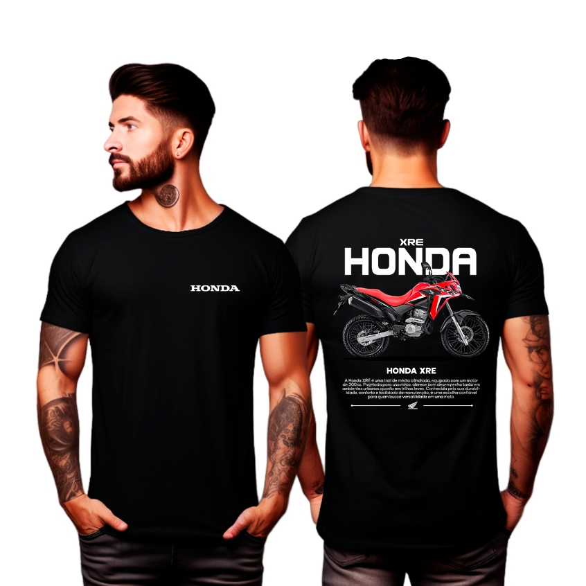Camiseta Honda XRE 300  Unissex 100% Algodão Lançamento