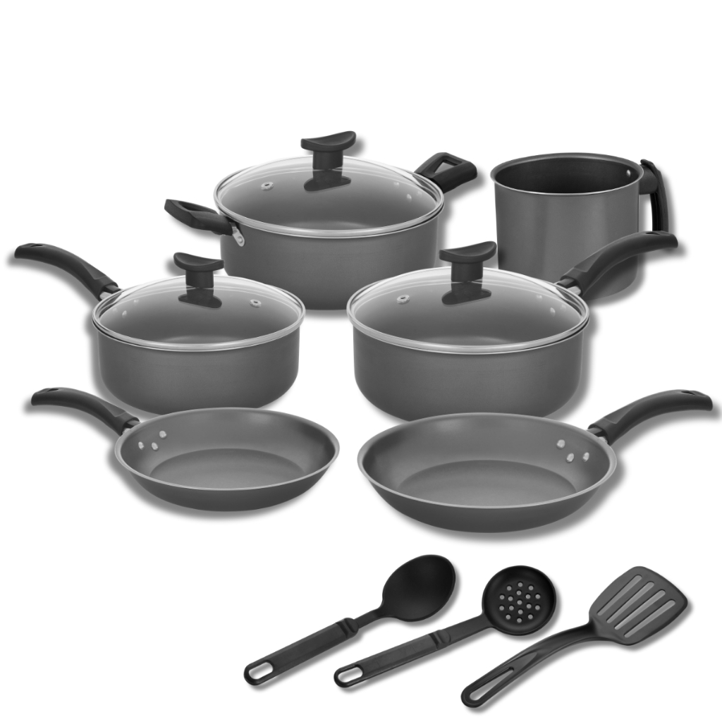 Conjunto  De Panelas Antiaderente Grafite Fort-lar 9 Pecas - FA