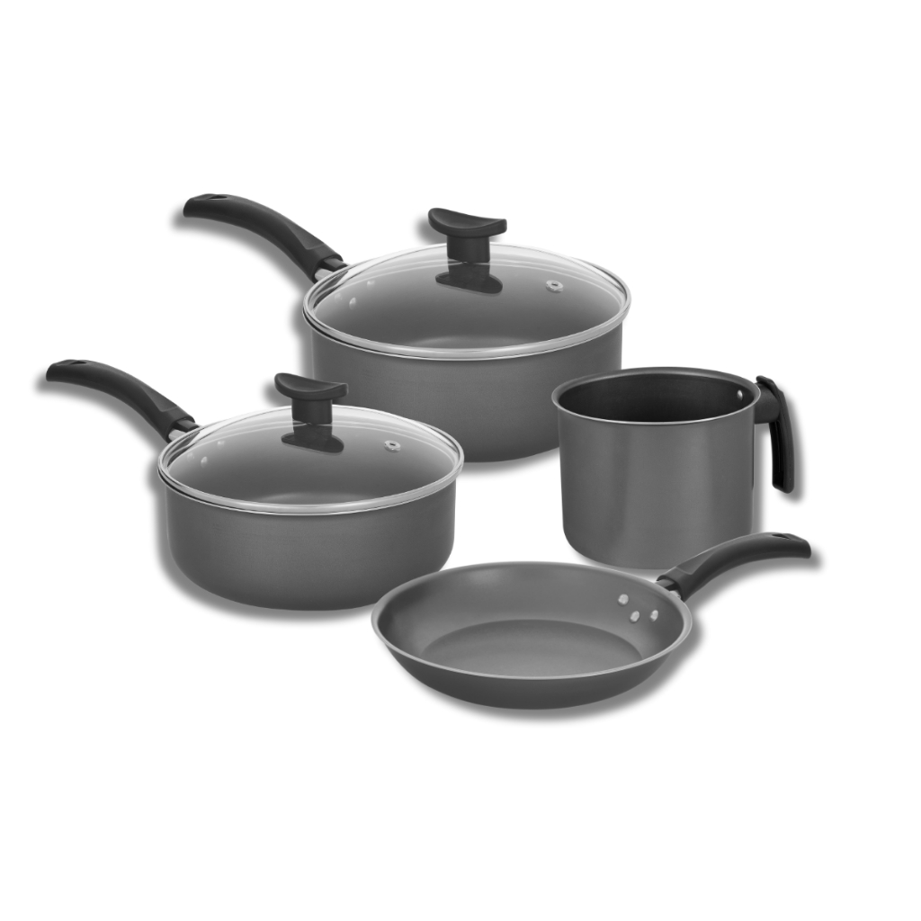 Conjunto De Panelas 4 Peças Antiaderente Grafite Fort-lar