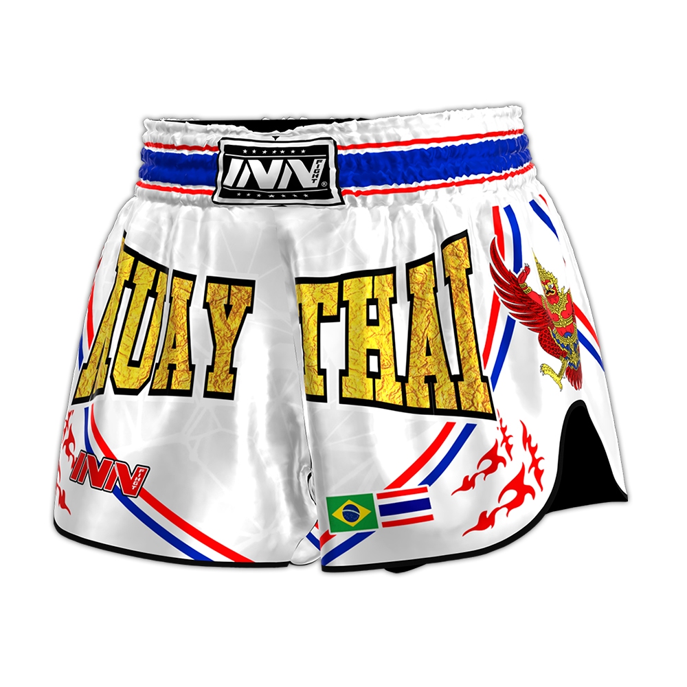 Short Muay Thai Champion Fighter Garuda White Unissex em Oferta na Shopee