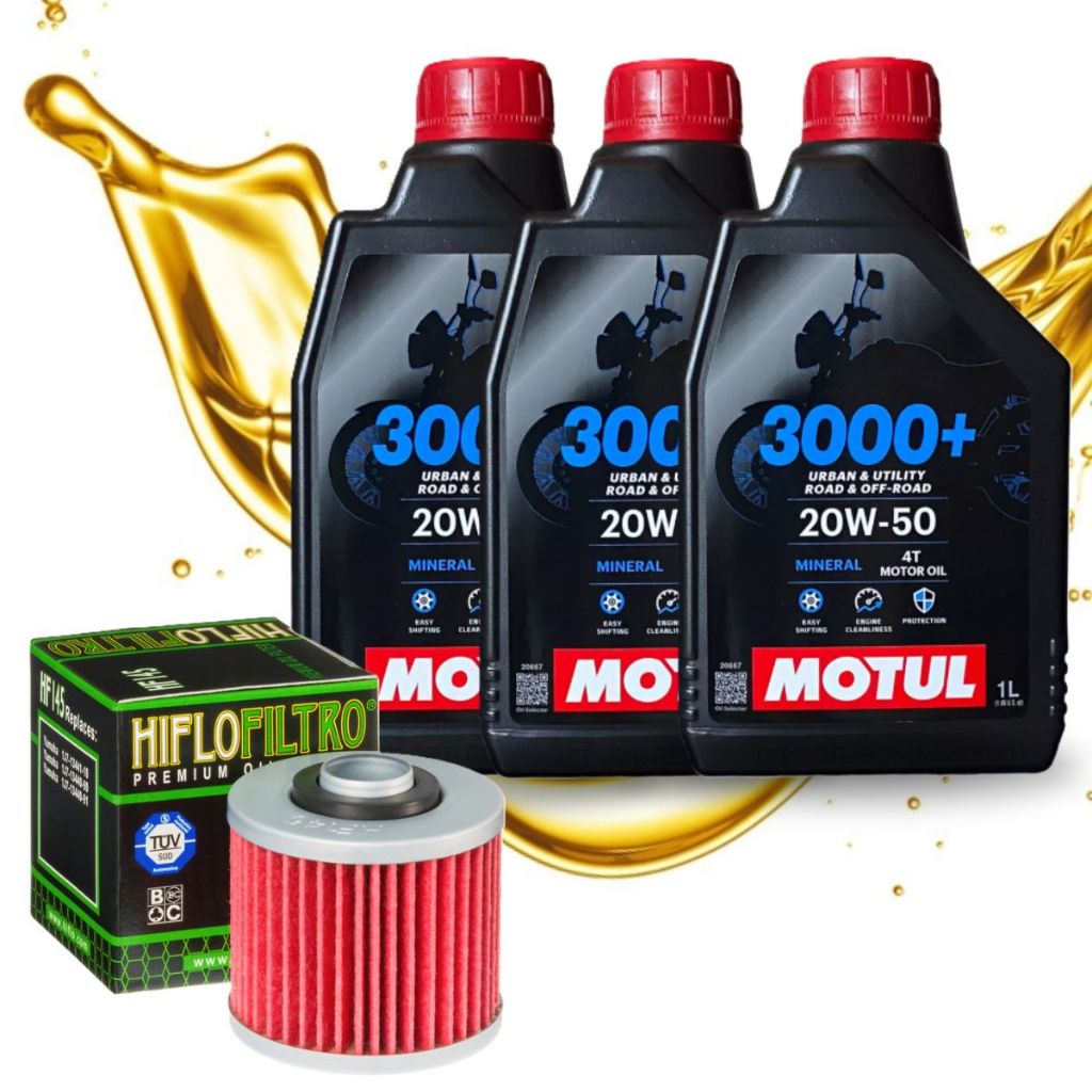 Troca de Óleo Xt 600 Teneré / Xt 660 Motul 3000+ 20w50 + Filtro Hiflo em Oferta na Shopee