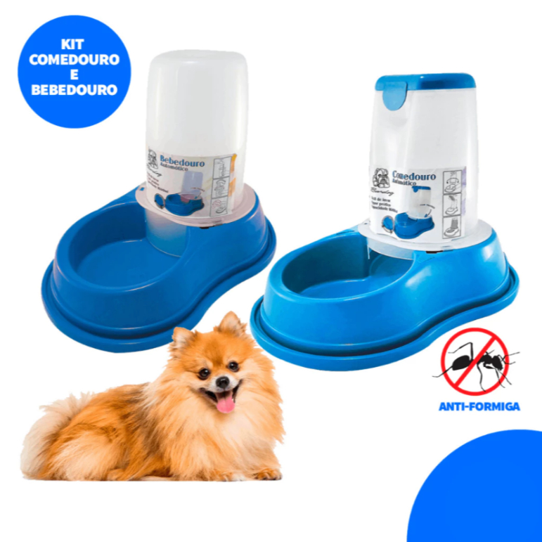 Kit Bebedouro e Comedouro Automático 1 Litro