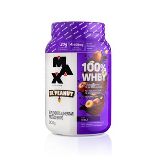Whey Protein Concentrado 100% Dr Peanut 900g Max Titanium em Oferta na Shopee