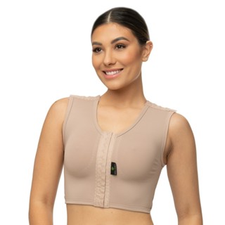Sutiã Pós Cirúrgico Emana Mamoplastia, Mastopexia Reforçado Alta Compressão Alça Regata Reg. Anvisa em Oferta na Shopee