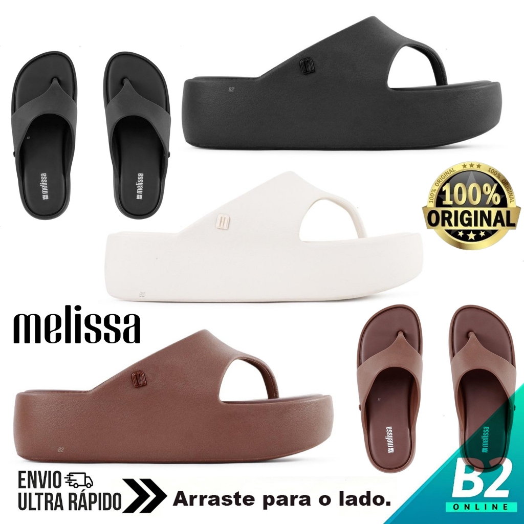 Chinelo Melissa Free Platform Thong AD Feminino 100% Original Com Nota Fiscal e Garantia em Oferta na Shopee