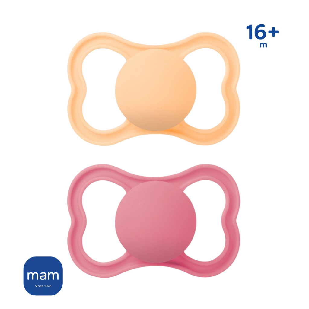 Chupeta MAM 16+M Supreme Embalagem Dupla Menina Lançamento Bico igual Perfect Silicone