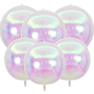 Kit c/5 Balão Orbz 4D Nacarado Festa Decoração Furta cor iridescent 10" 22" 32" 50" 60" em Oferta na Shopee